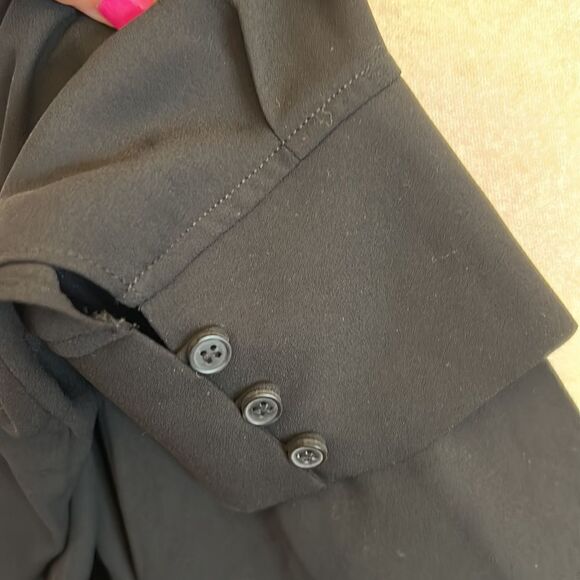 Halogen black long sleeve sheer blouse Size 2 X New - Picture 6 of 11